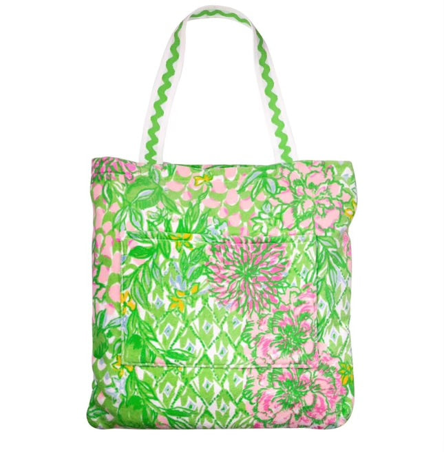 Lily Pulitzer Towel Tote - Lime Feeling Good