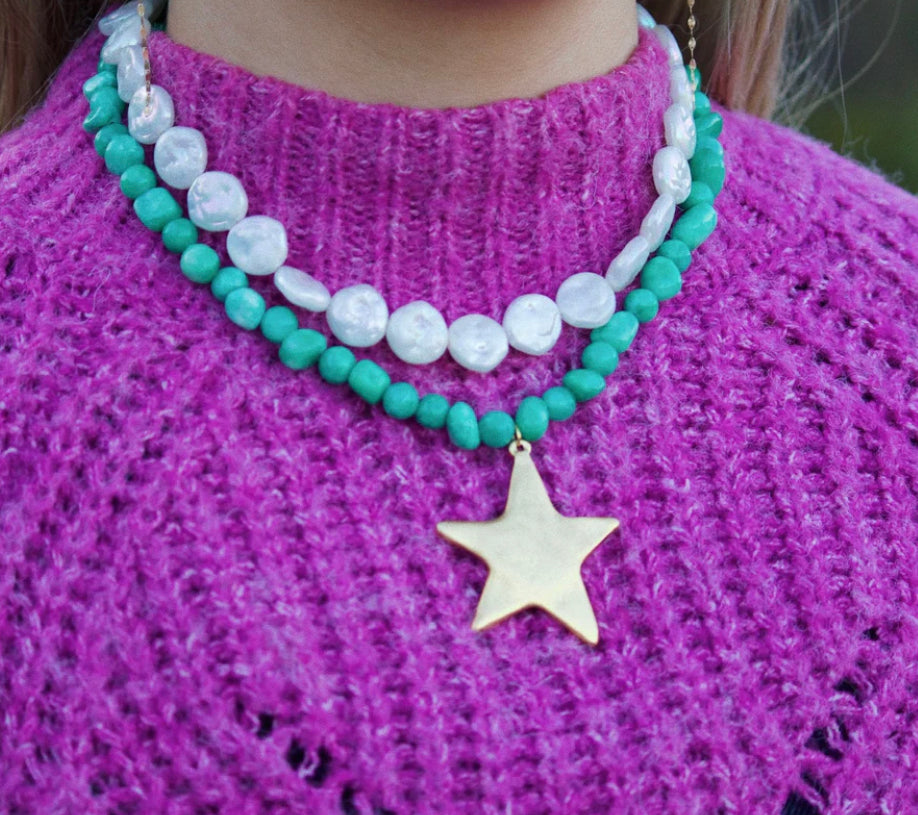 Alta Maes Tropical Star Necklace