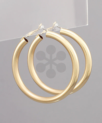 Gold 60mm Tube Hoops