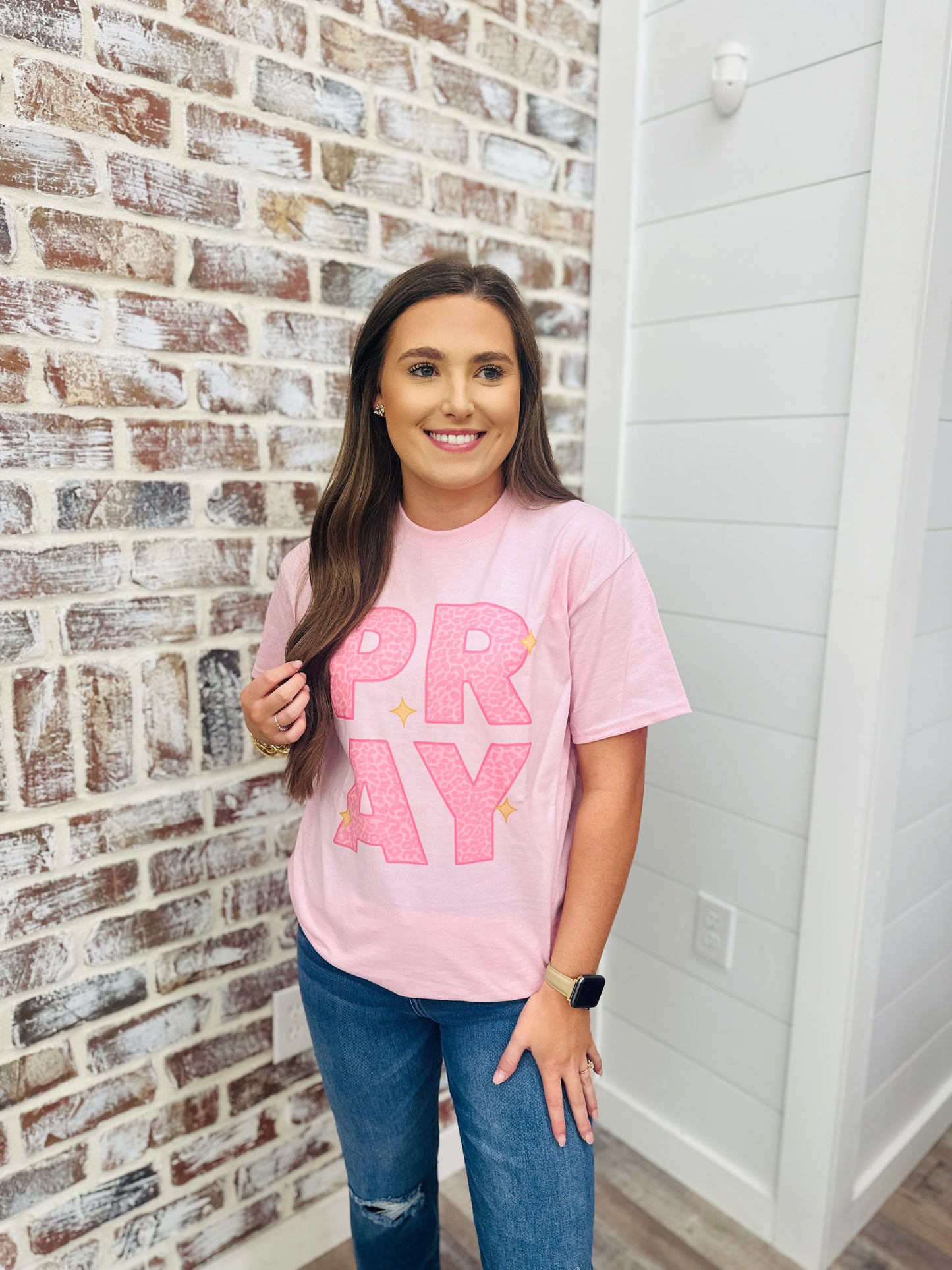 Pray Leopard Tee