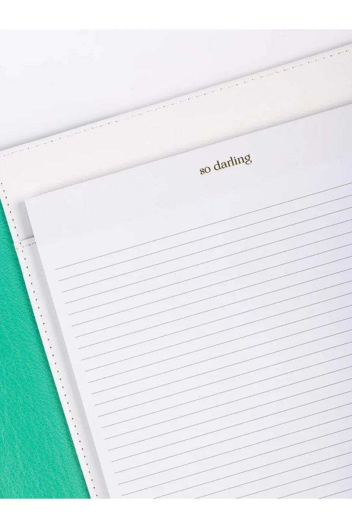 Folio | Color Block Teal & Gold Dots