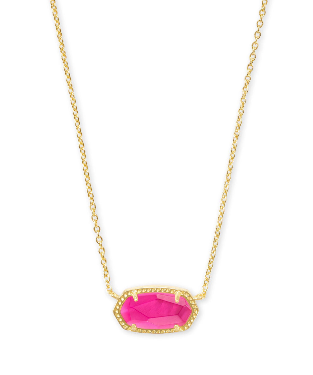 Kendra Scott| ELISA SHORT PENDANT NECKLACE GOLD AZALEA ILLUSION