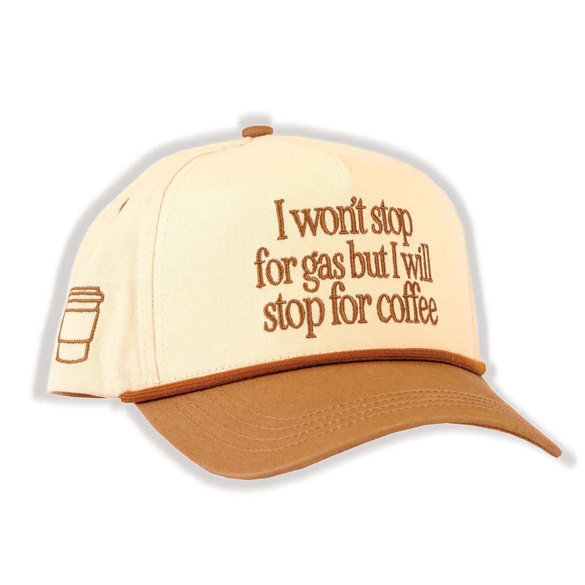 Simply Southern Embroidered Hat~ Stop For Coffee