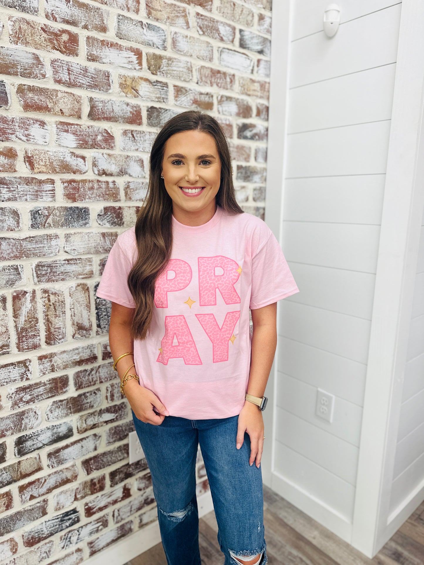 Pray Leopard Tee