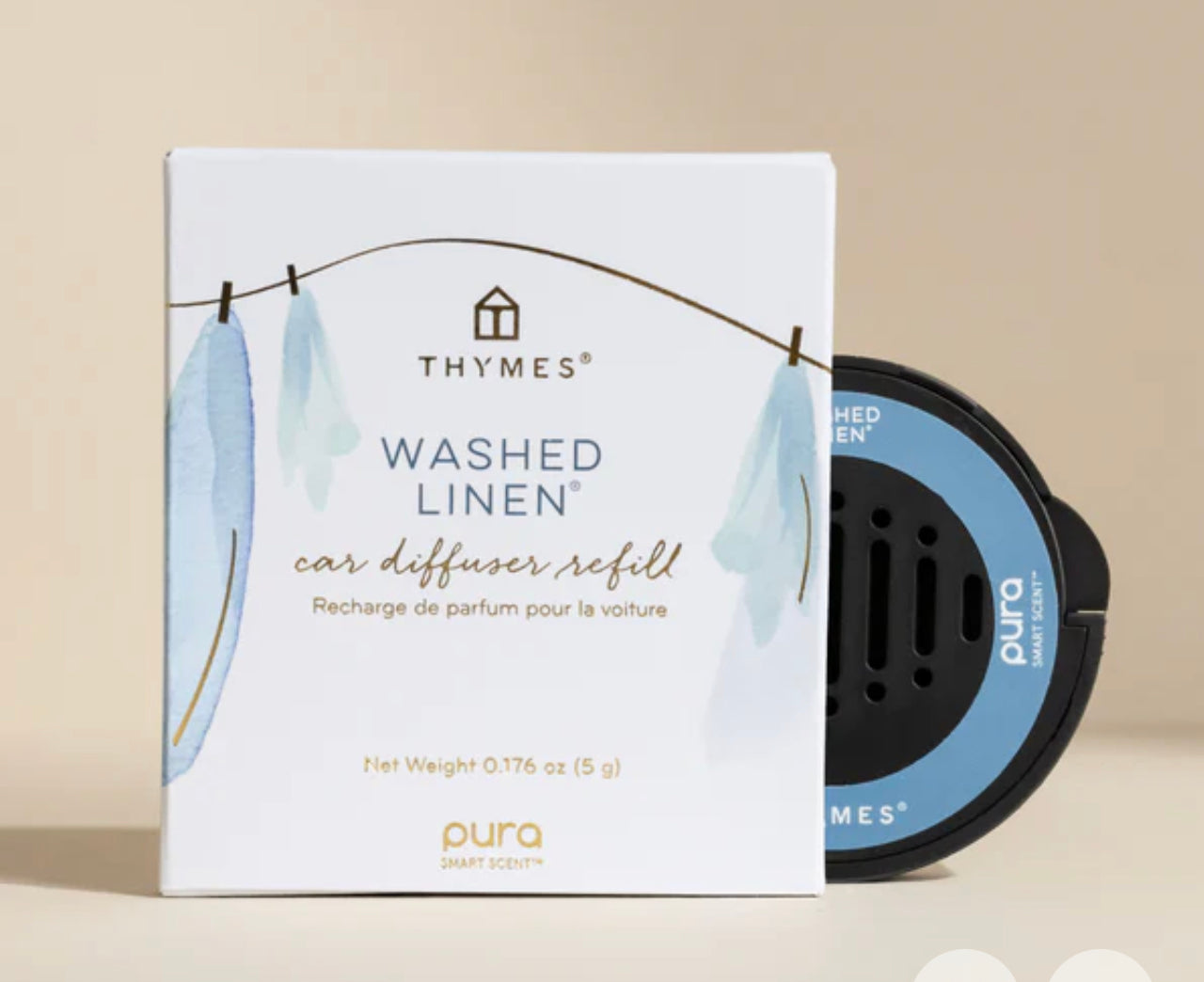 Pura Car~ Thymes Washed Linen