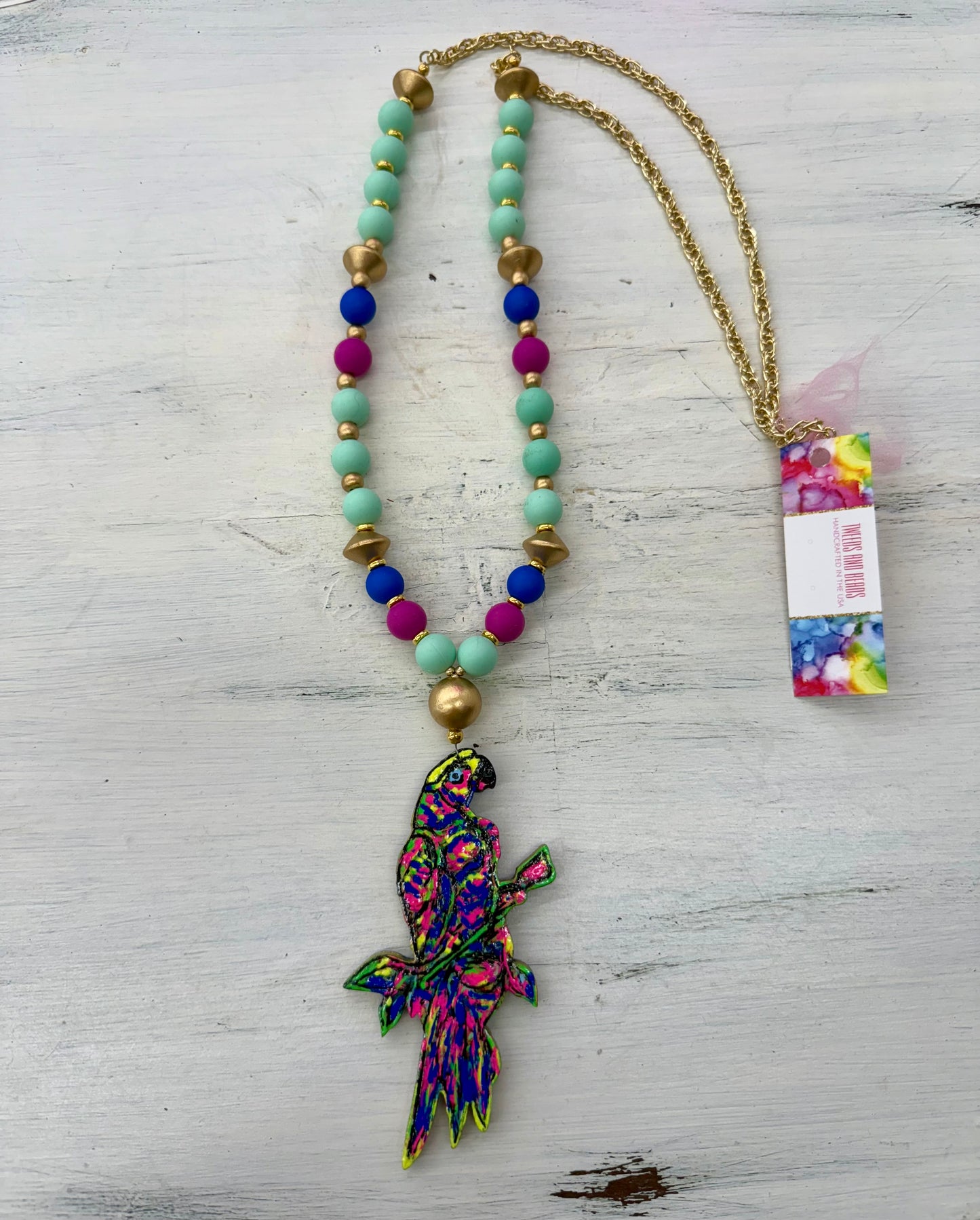 Parrot Handmade Necklace (long)