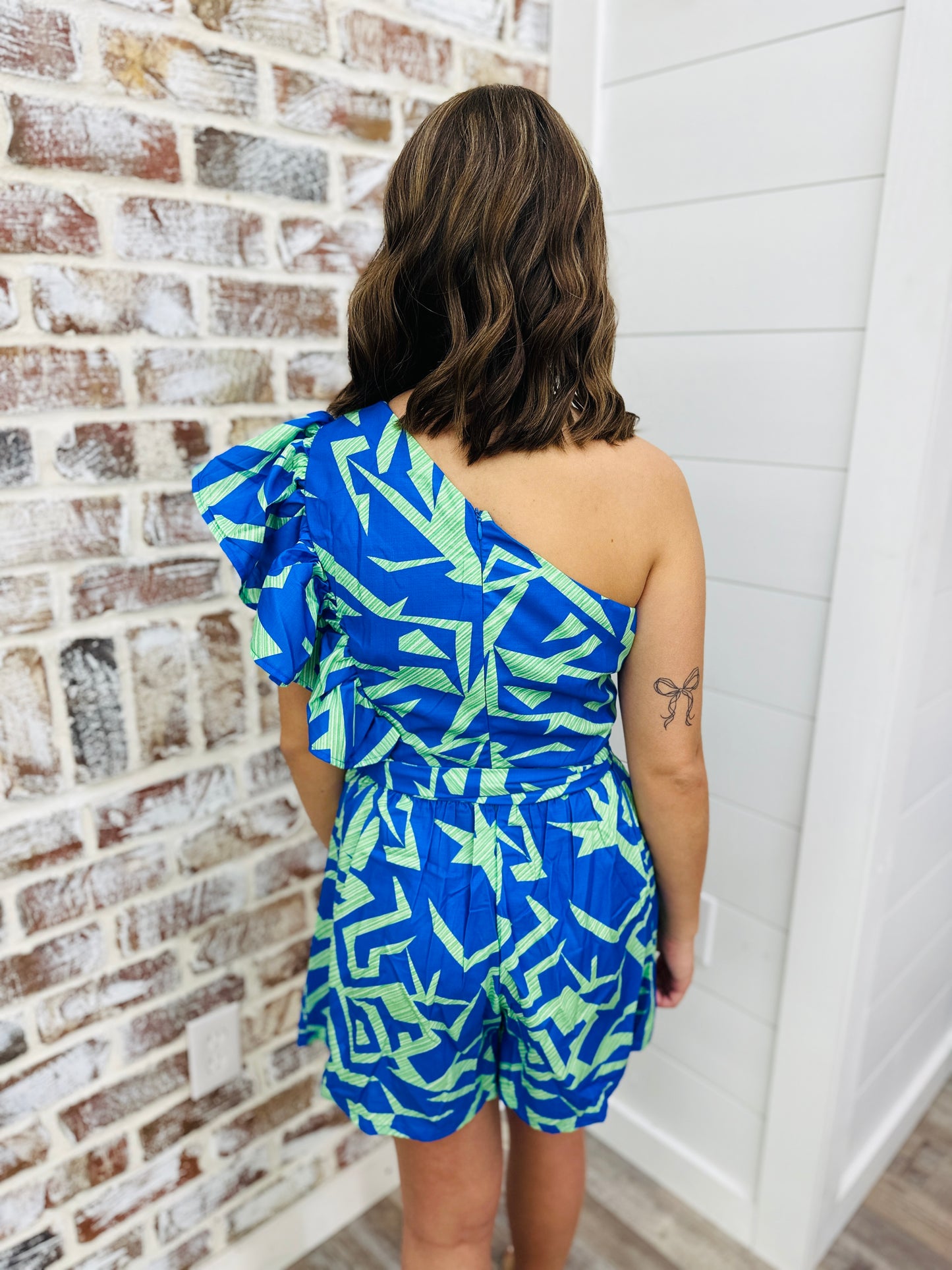 Aloha One Shoulder Romper