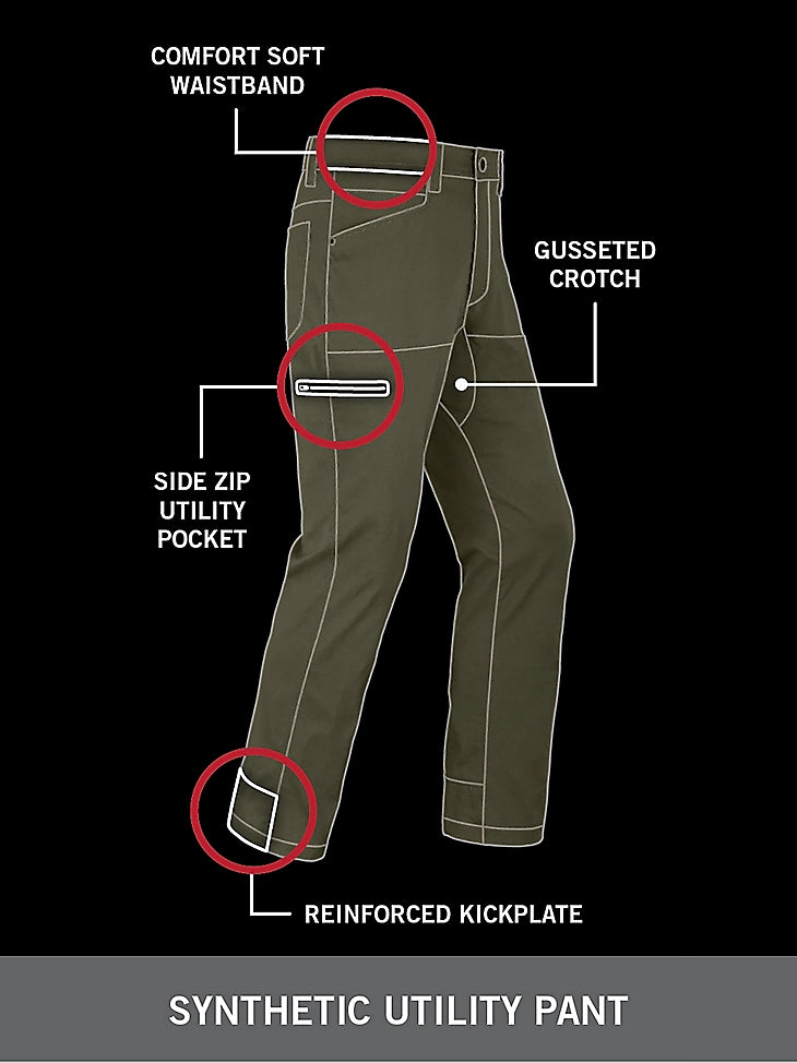 WRANGLER ATG™ MEN'S CLIFF SIDE UTILITY PANT - Bungee cord
