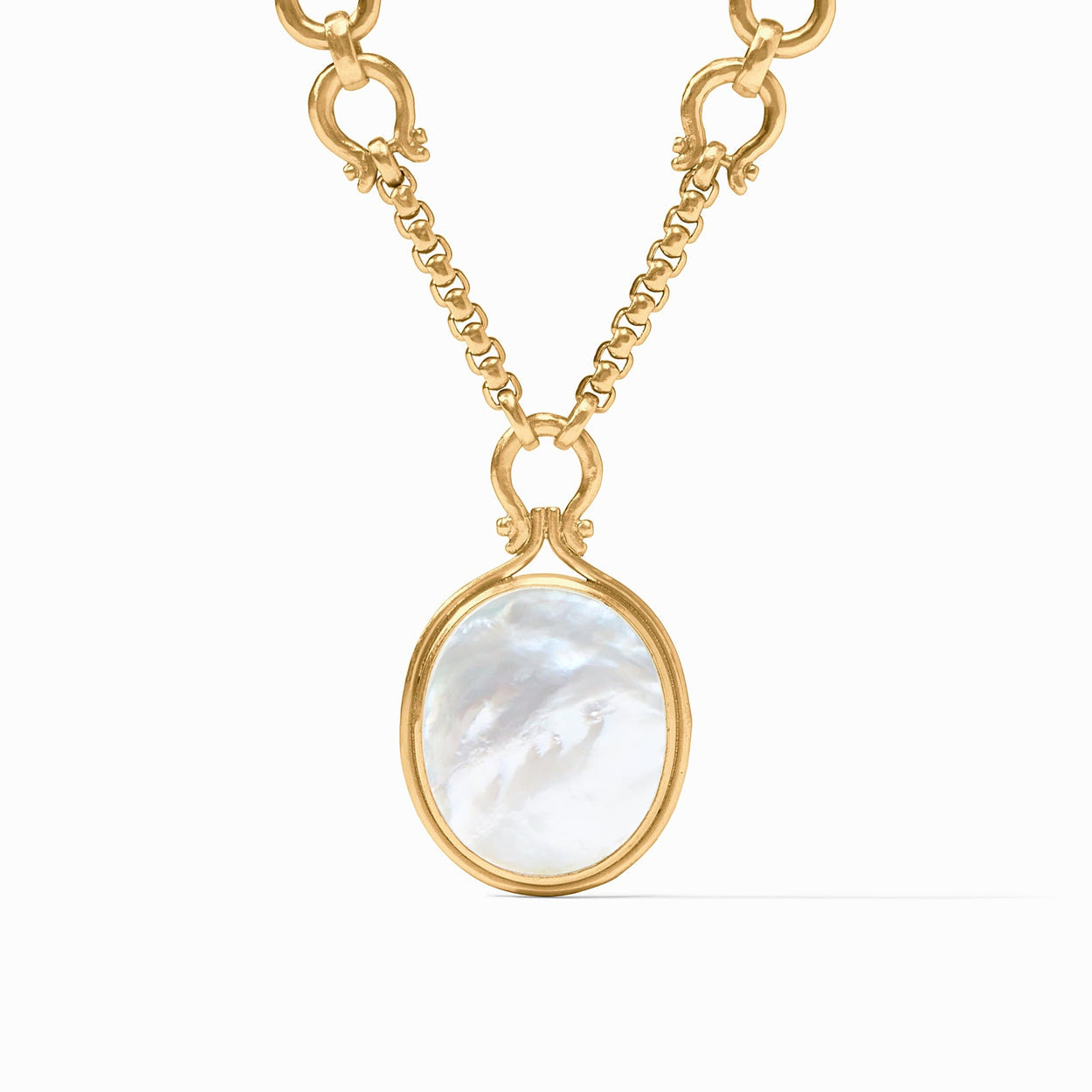 Julie Vos ~ Saratoga Statement Necklace ~ Mother of Pearl