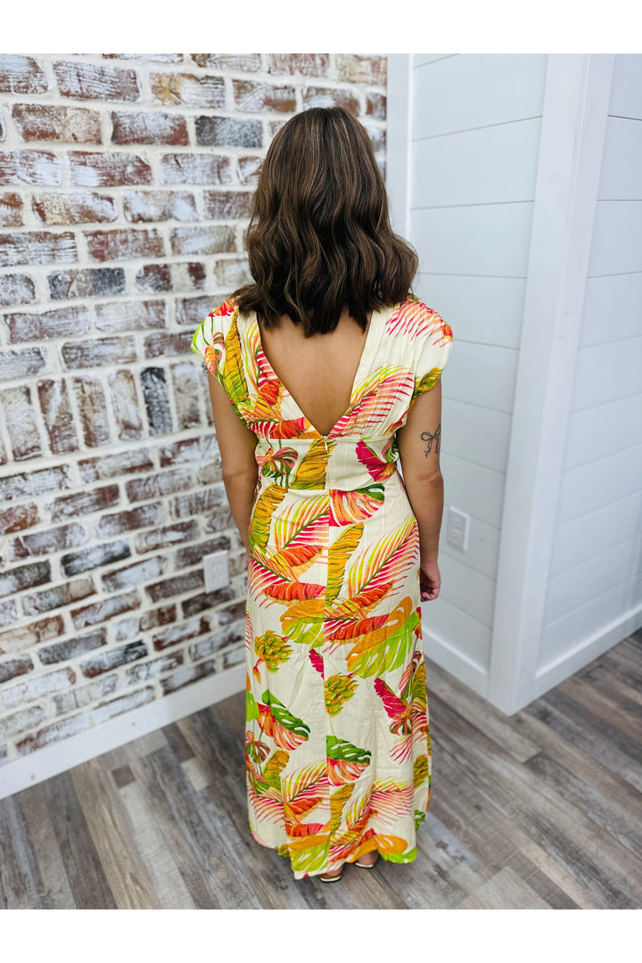 DUA MULTI TROPIC MAXI DRESS