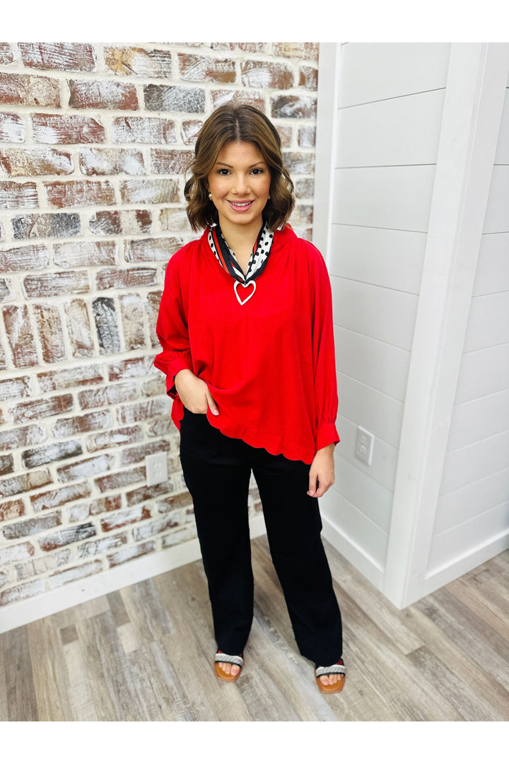Classy in Red Top