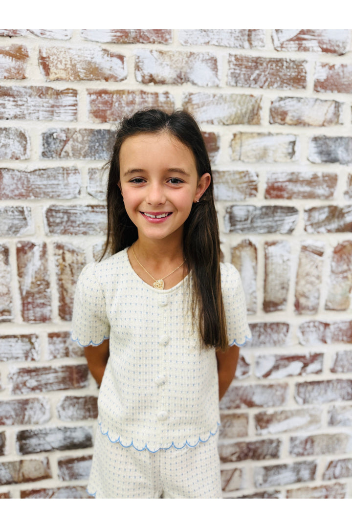 Girls Button Delight Top