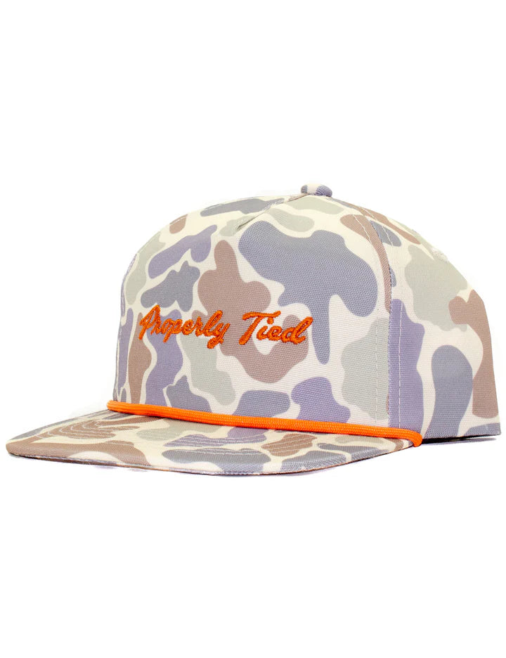 Properly Tied | YOUTH Sportsman Rope Hat Field Camo