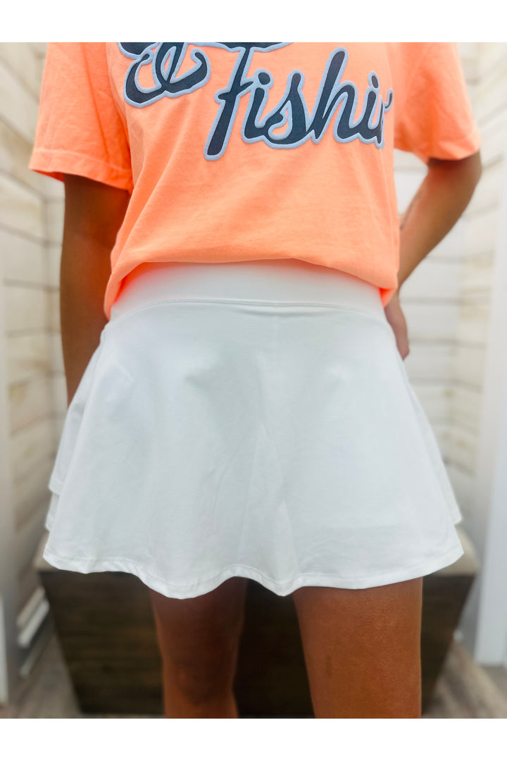 Local Girl | Performance Skort - White