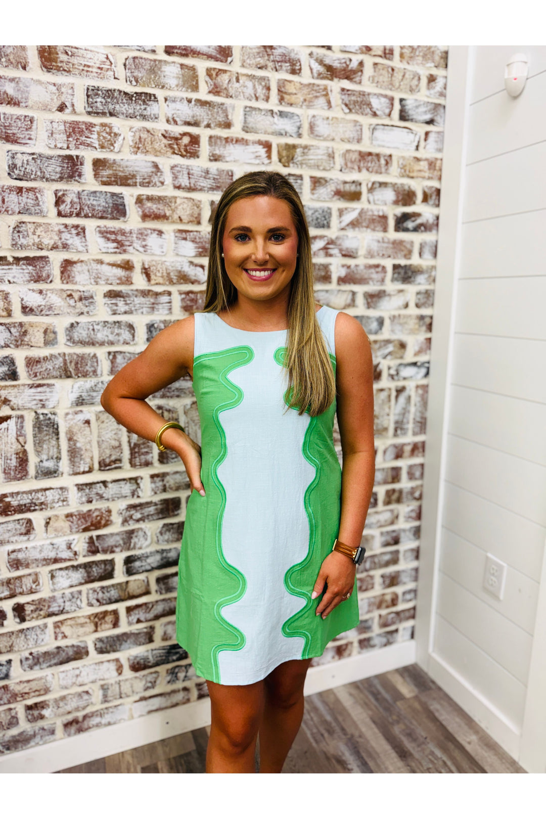 Wavy Pop Mini Dress