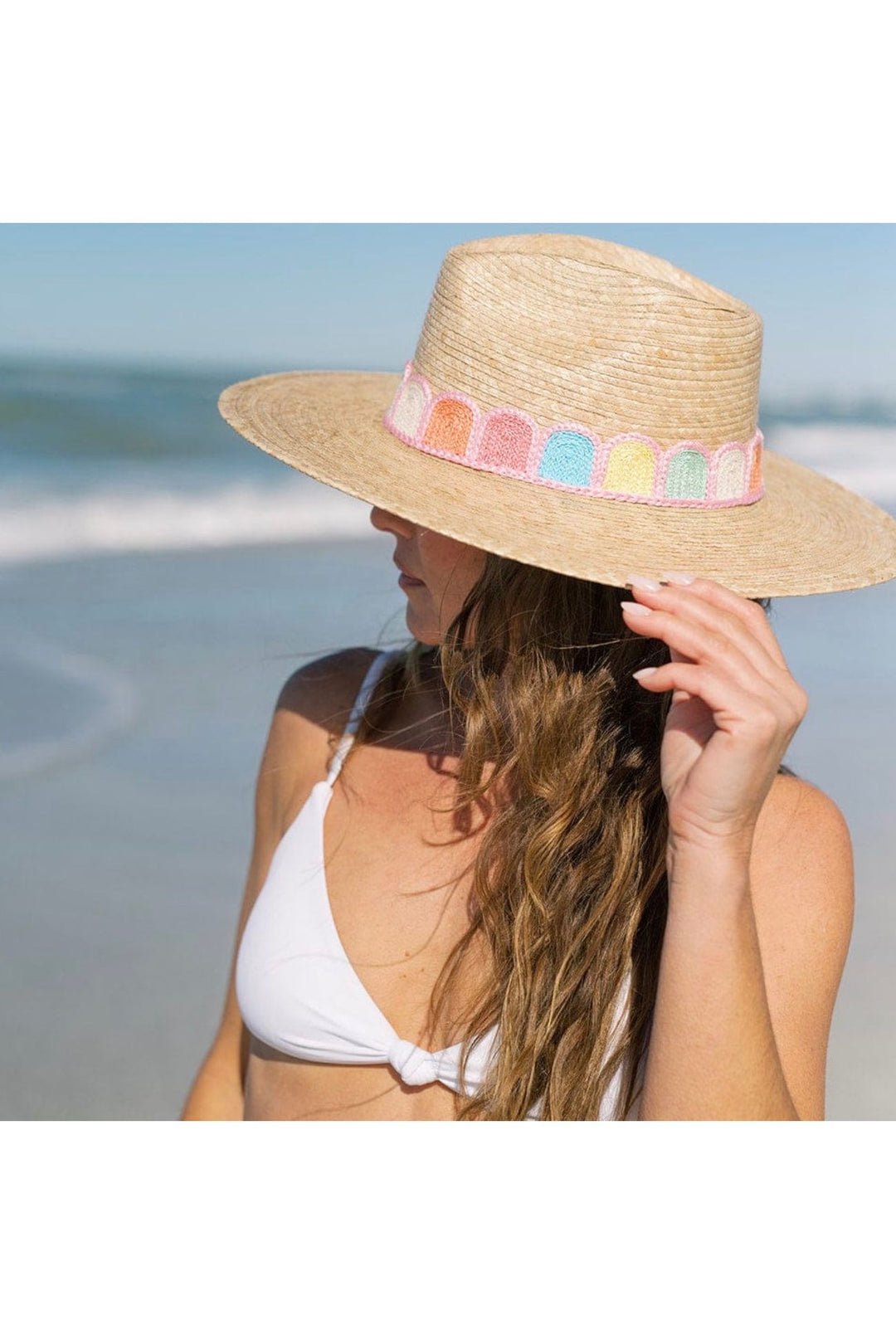 Sunshine Tienda| PASTEL KANDY CROCHET PALM HAT