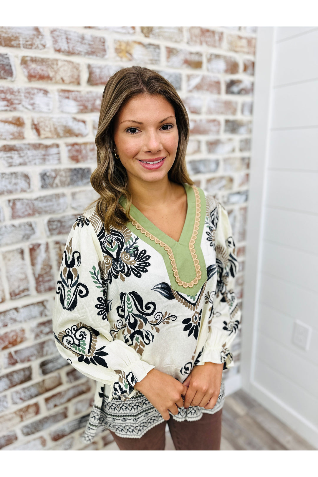 Sagebrush Paisley Top