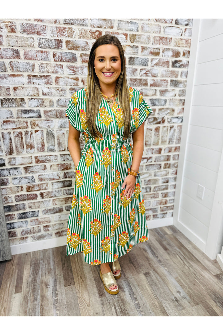 THML Spring Bloom Midi Dress