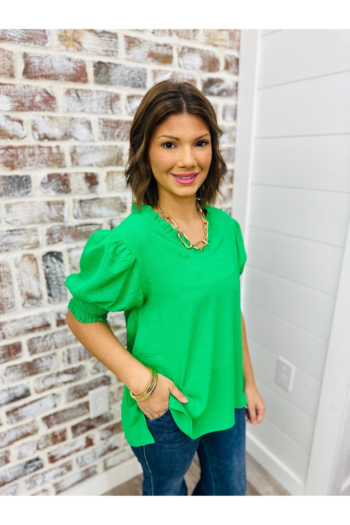 Kelly Green Top