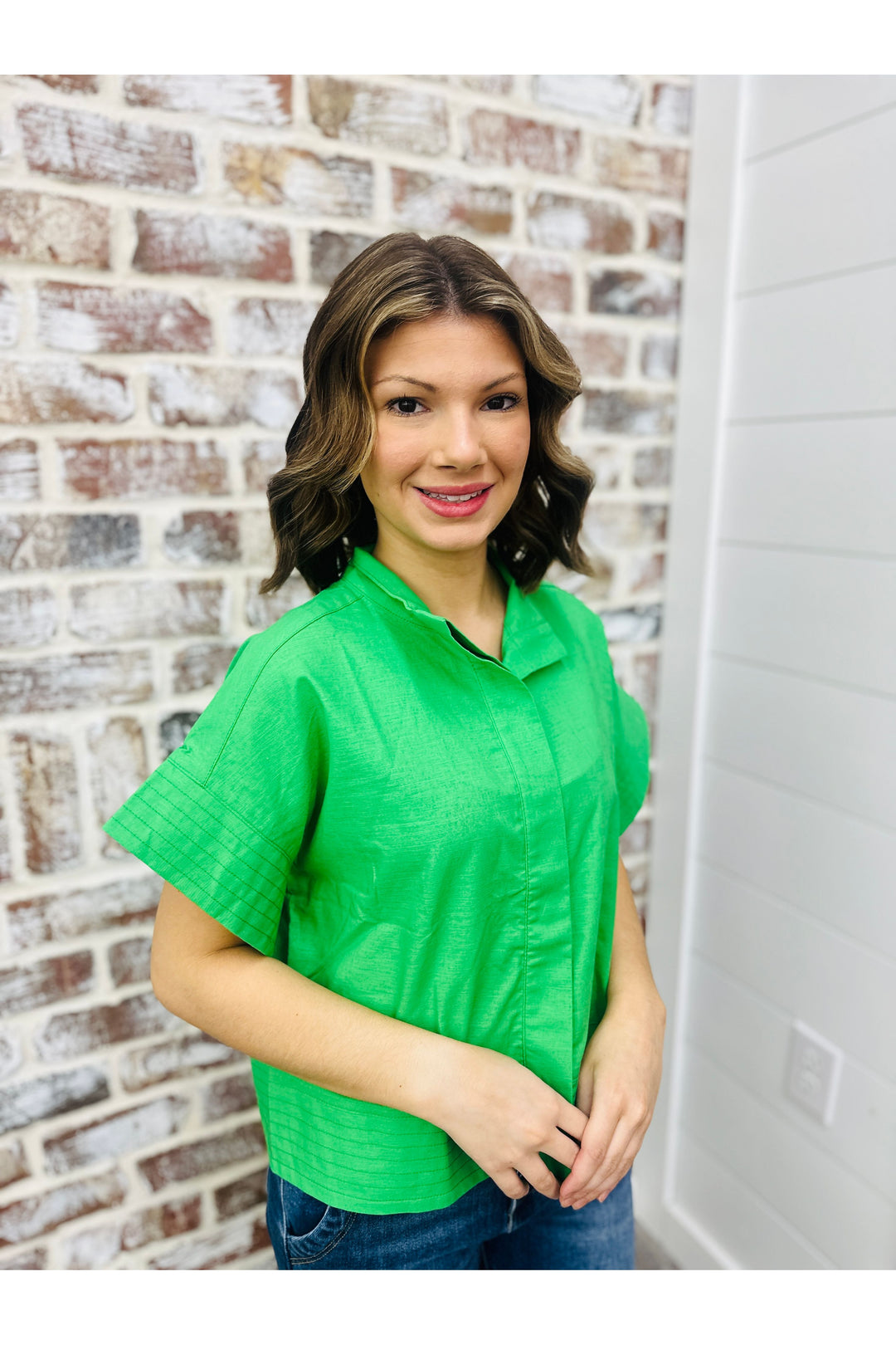 Emerald Statement Top