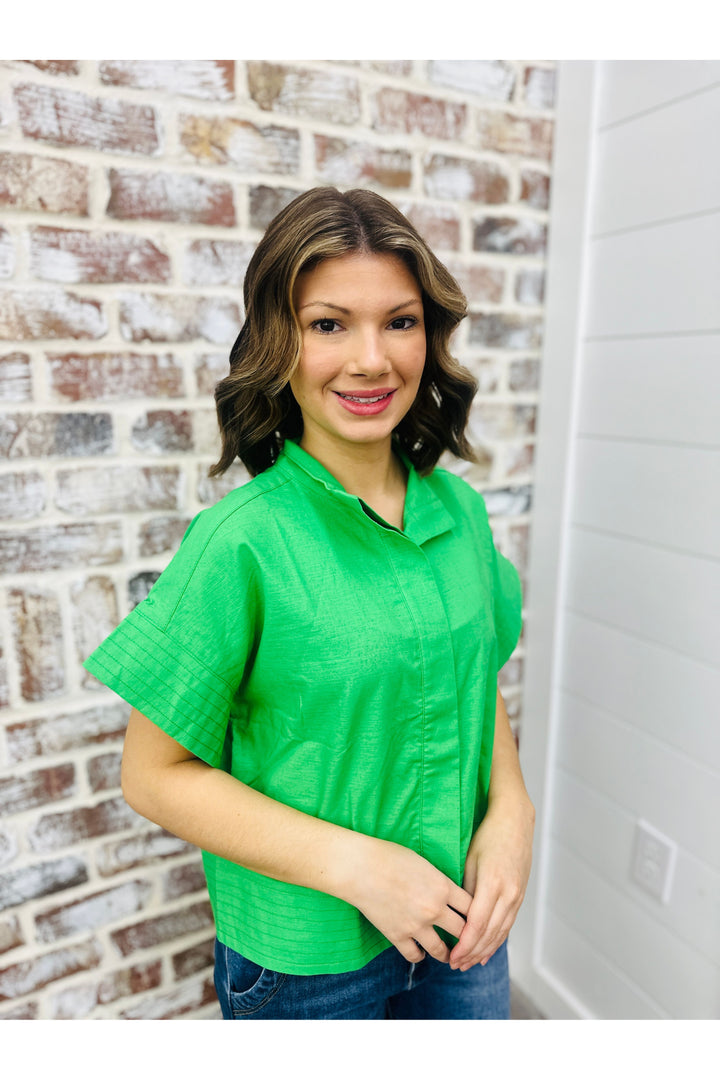 Emerald Statement Top