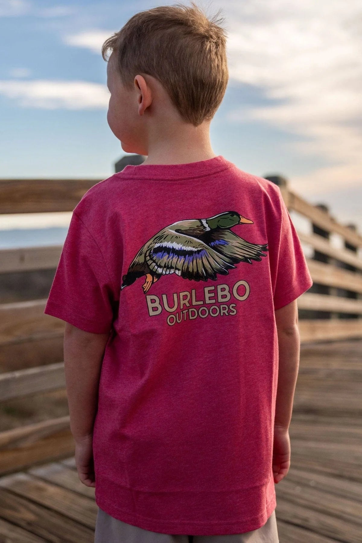 YOUTH Burlebo Crimson Flying Duck T-Shirt