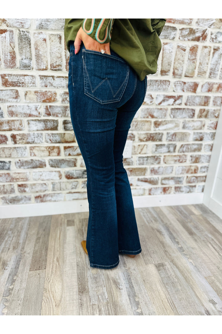 WRANGLER BESPOKE HIGH RISE FLARE JEAN