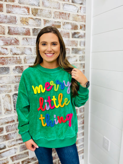 Merry Little Thing Corduroy Top