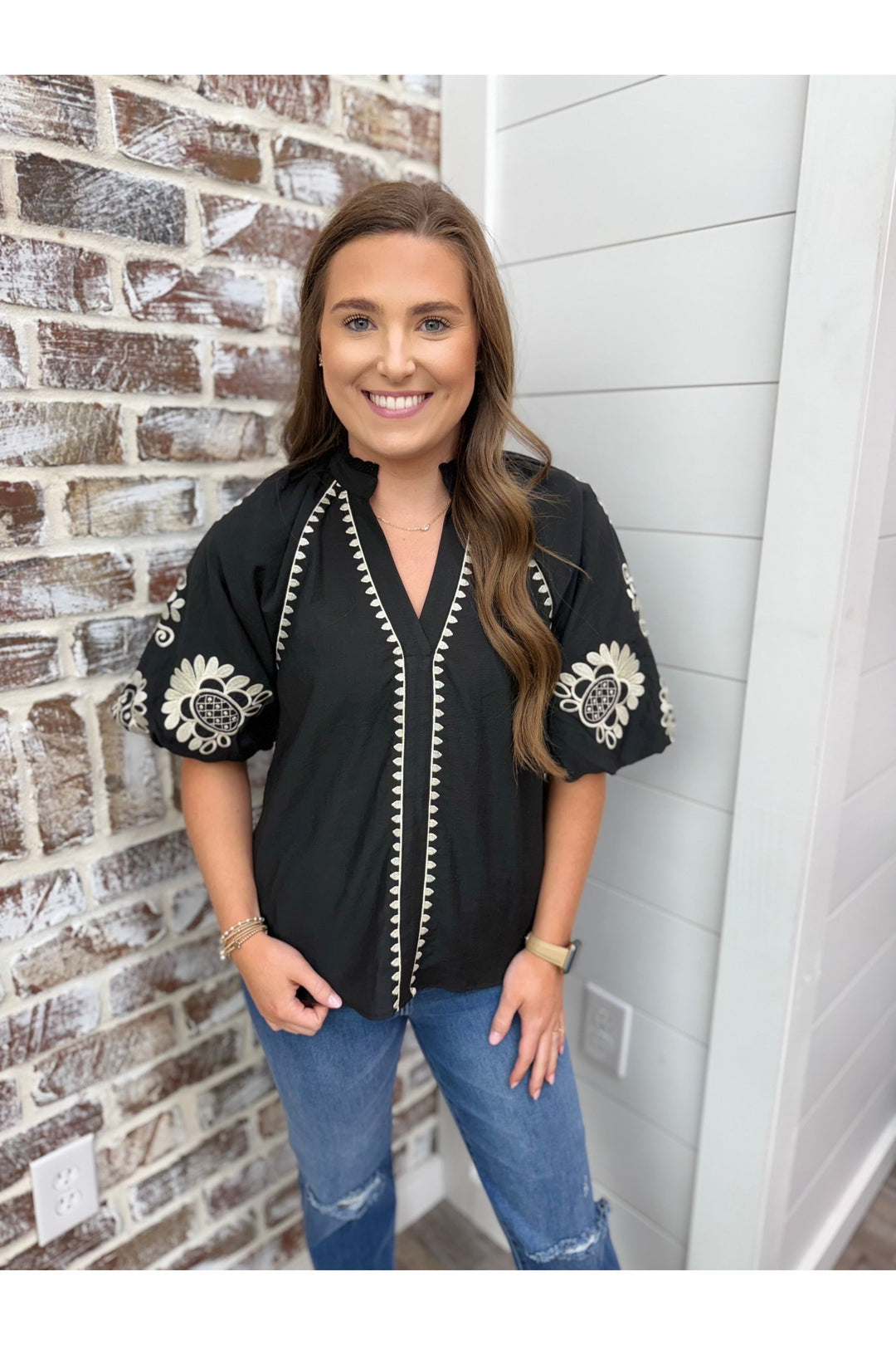 THML Embroidered Babe Top