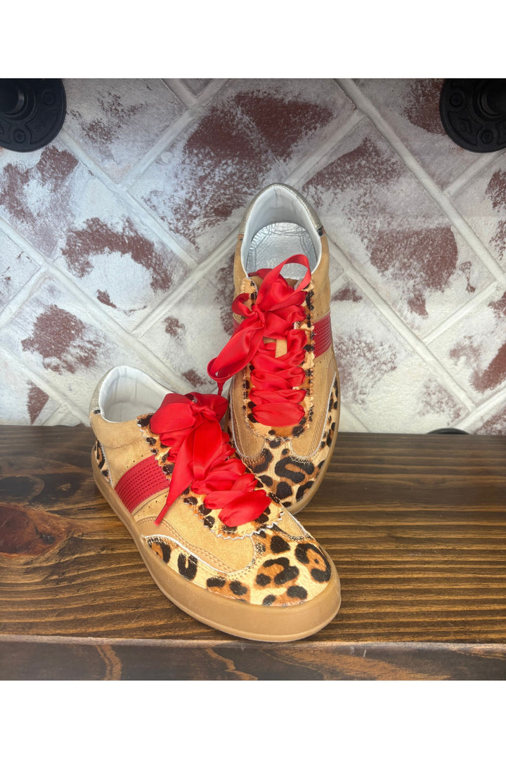 Dixie Leopard Red Sneaker