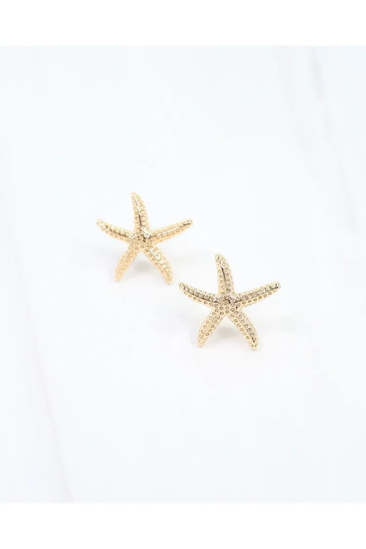 Elyria Starfish Post Earring Gold