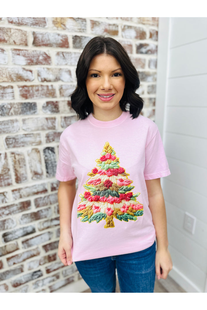 Faux French Knot Tree Tee