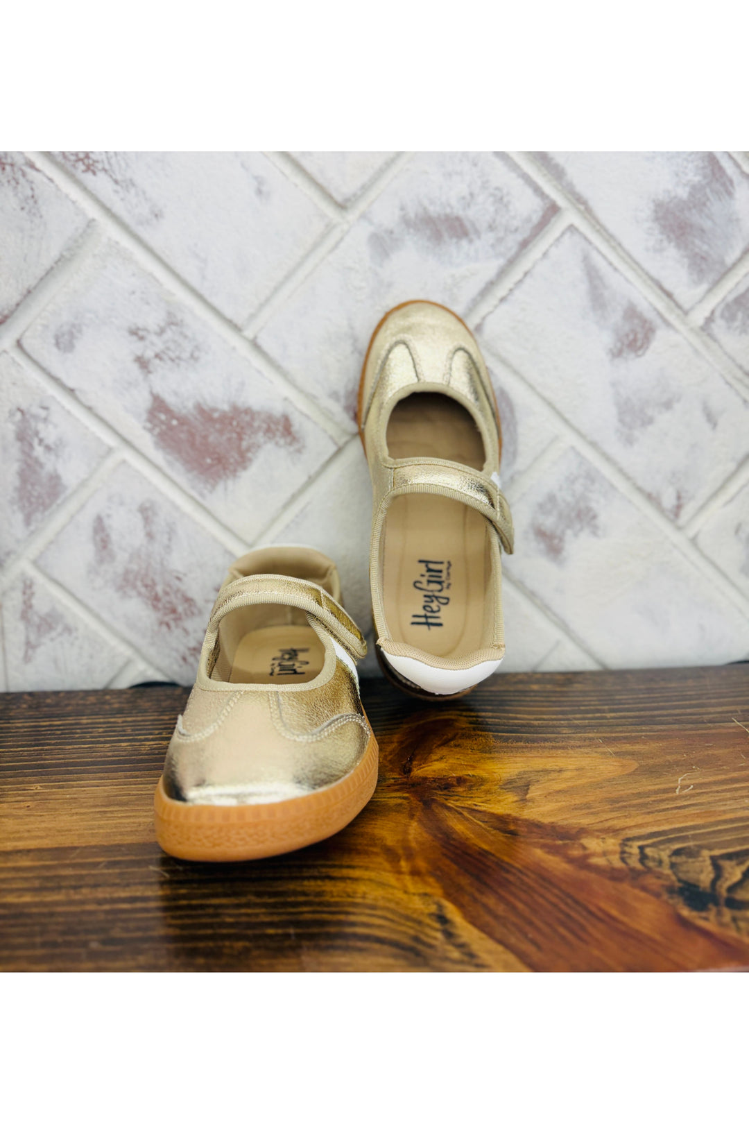 Corkys | Calm Down GOLD Velcro Sneaker