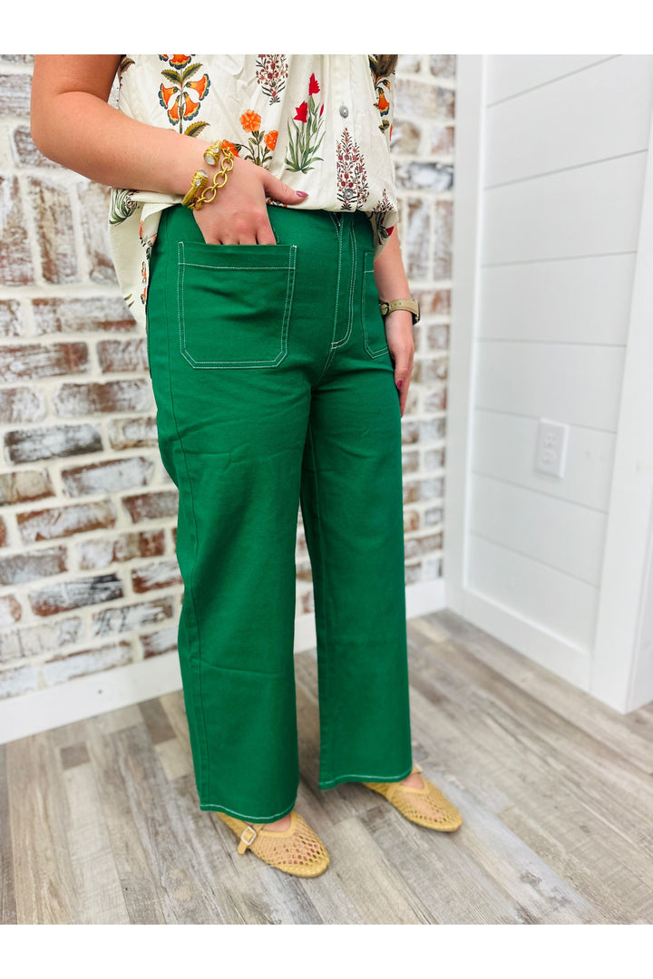 Emerald Stitch Pant