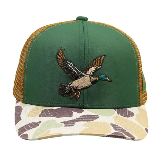 Ole Boy Flying Mallard Camo Trucker Hat