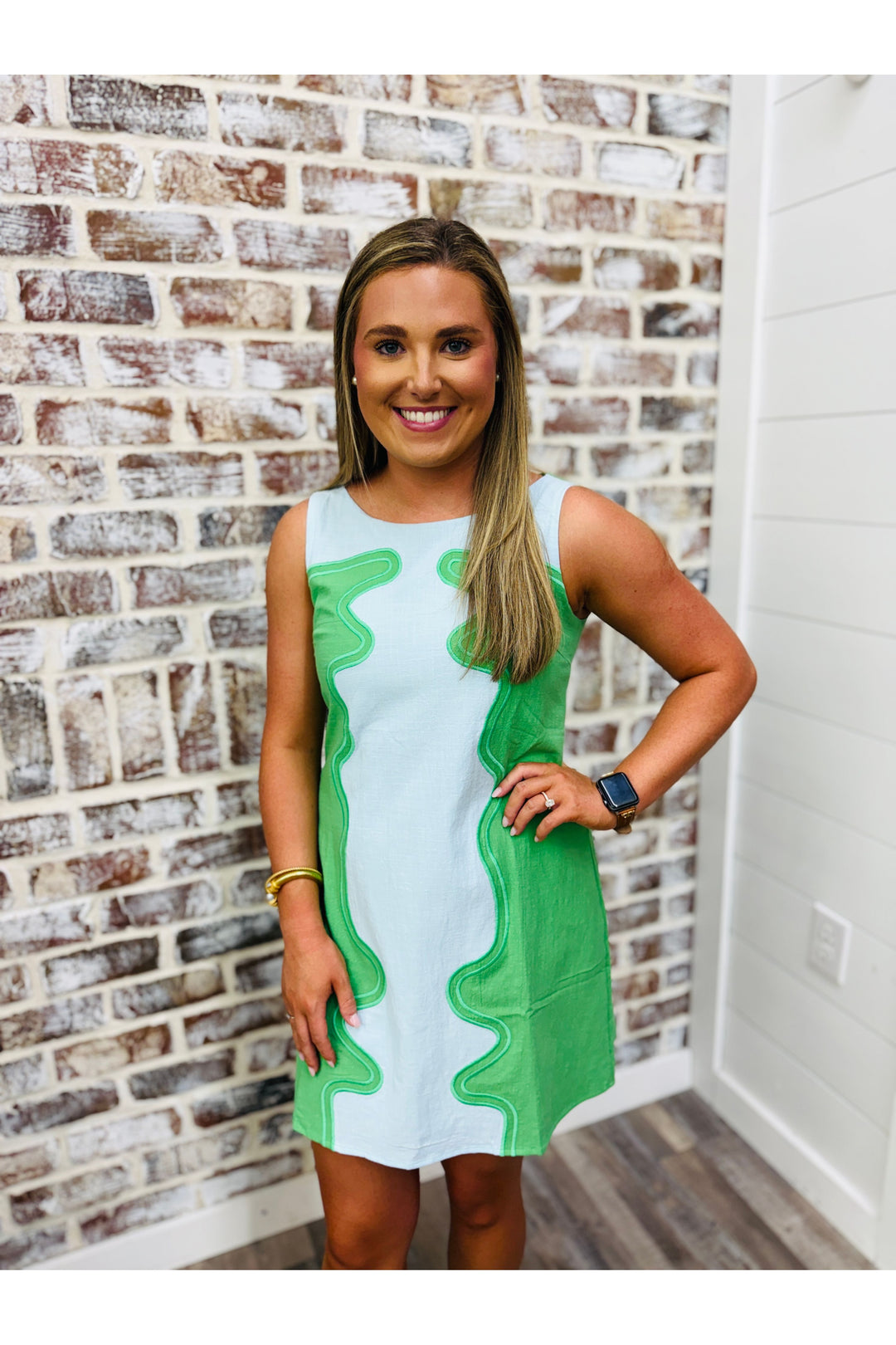 Wavy Pop Mini Dress