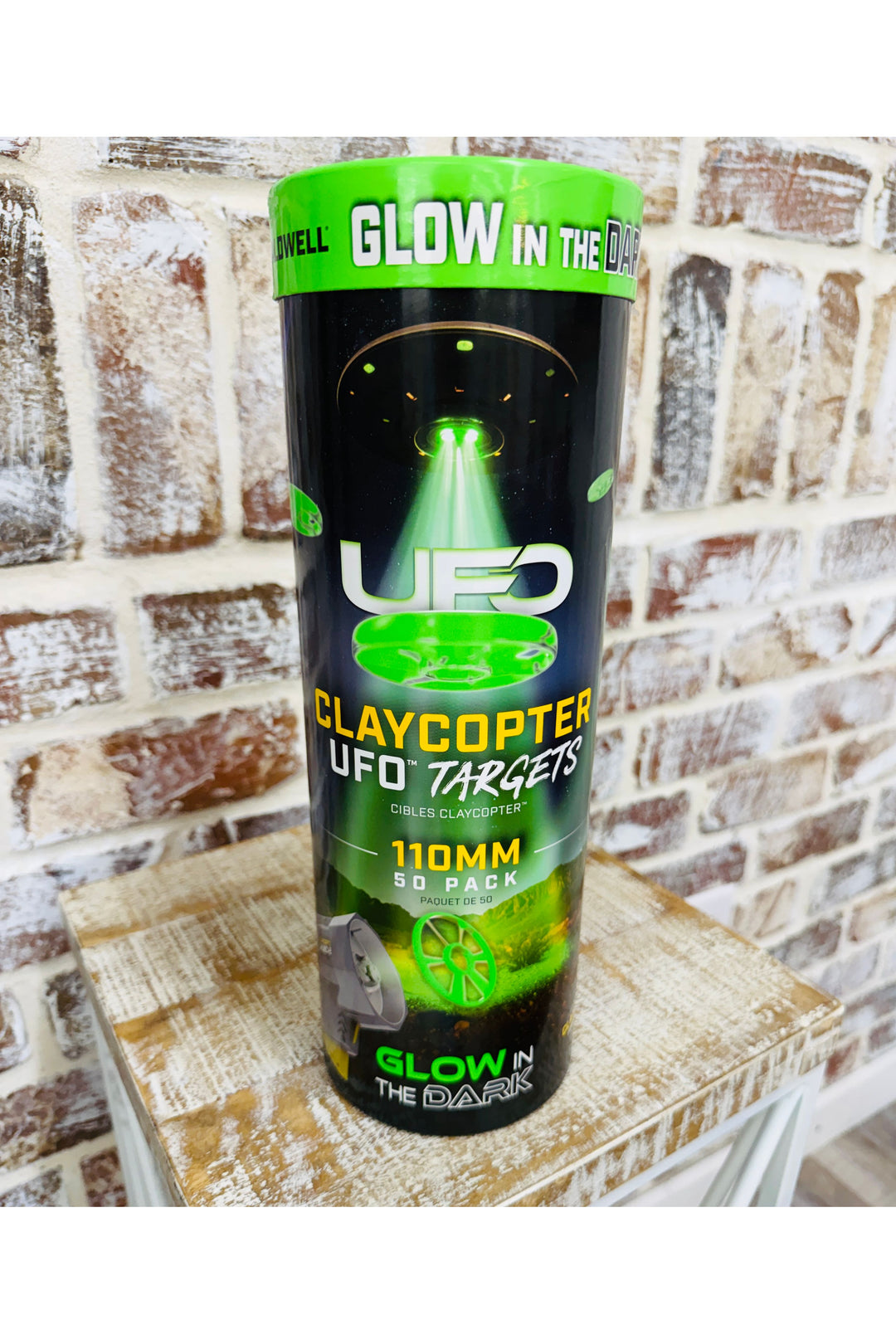 Caldwell Claycopter | Glow in the Dark UFO Targets - 110 mm (50 pack)