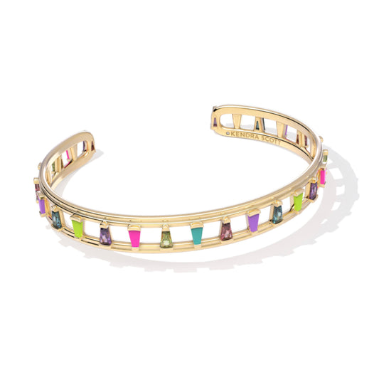 Kendra Scott| KELSEY CUFF BRACELET GOLD MULTI MIX S/M