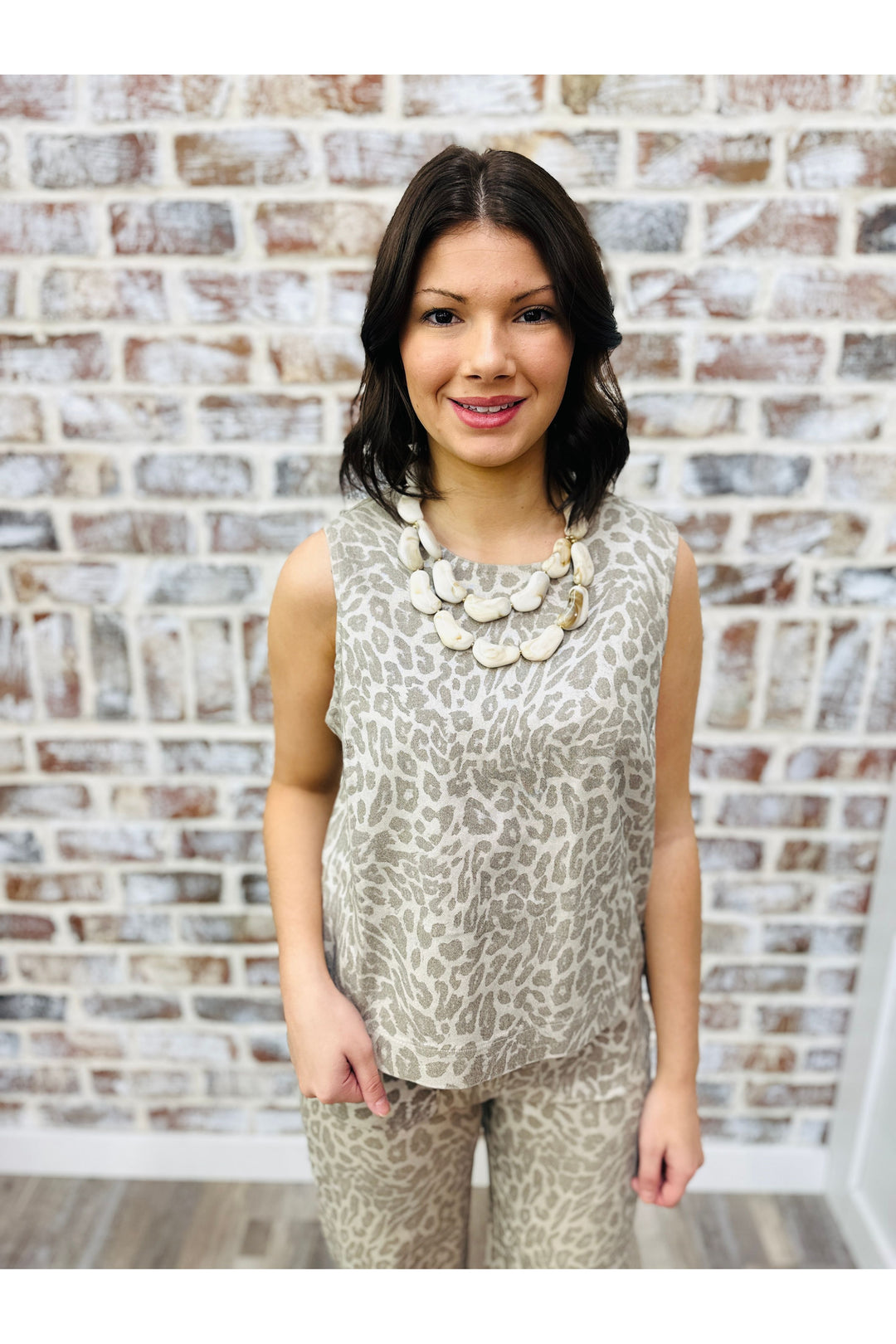 Metallic Cheetah Top