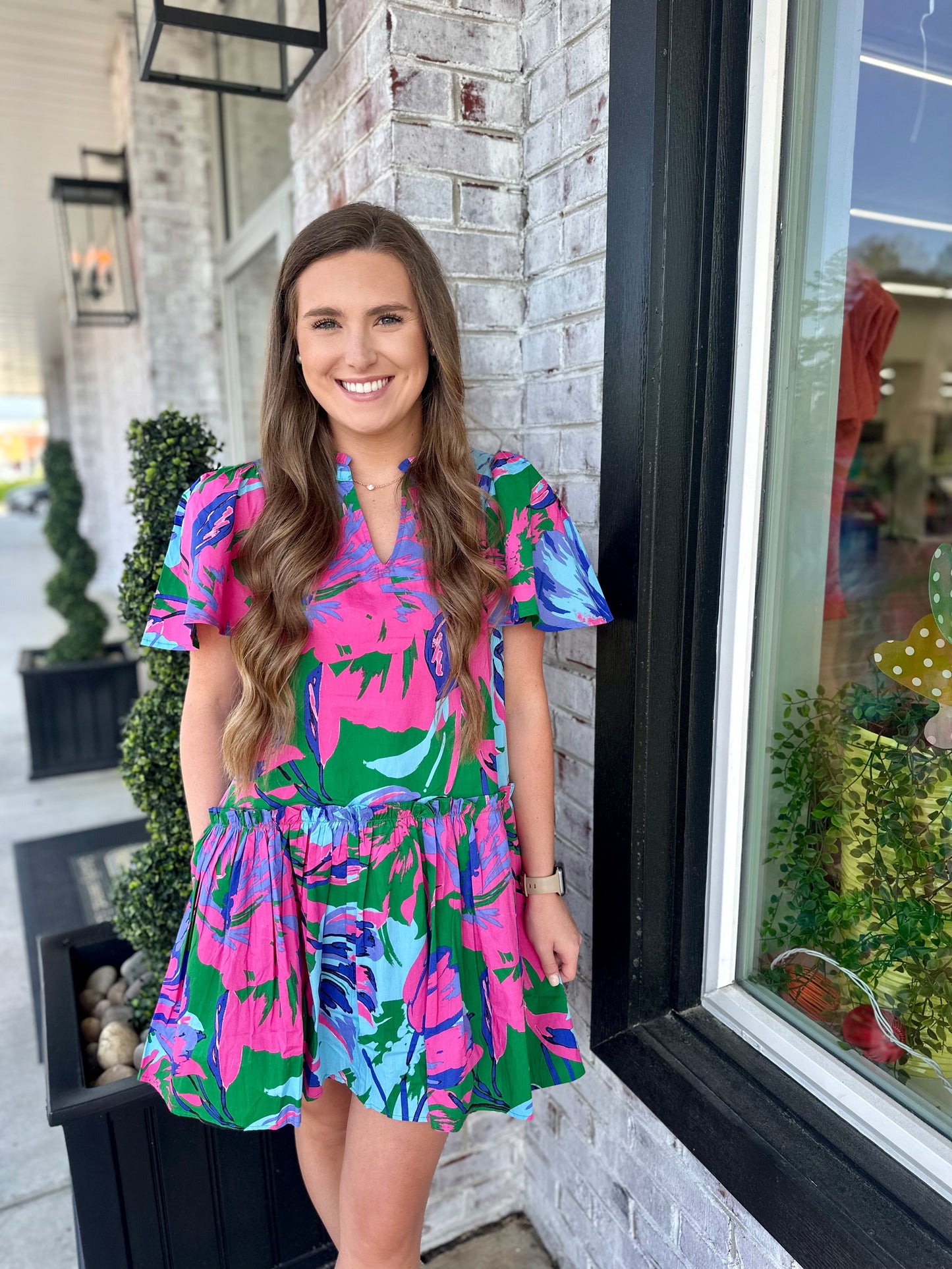 Hawaiian Flowers Dress