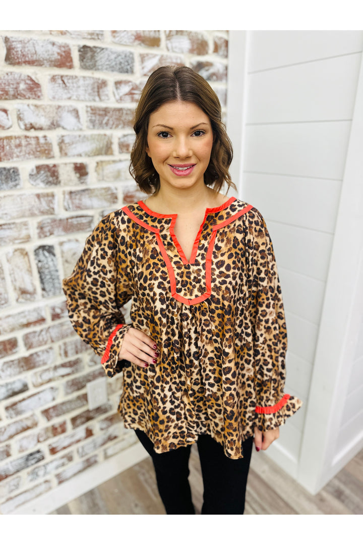 Leopard Nights Top
