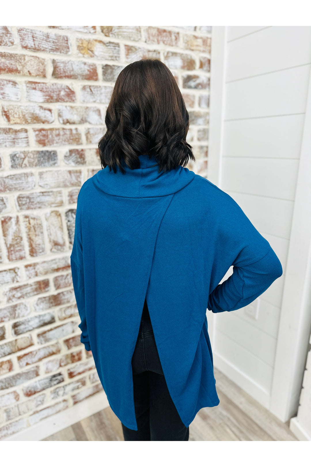 Travel Destination Teal Tunic Top