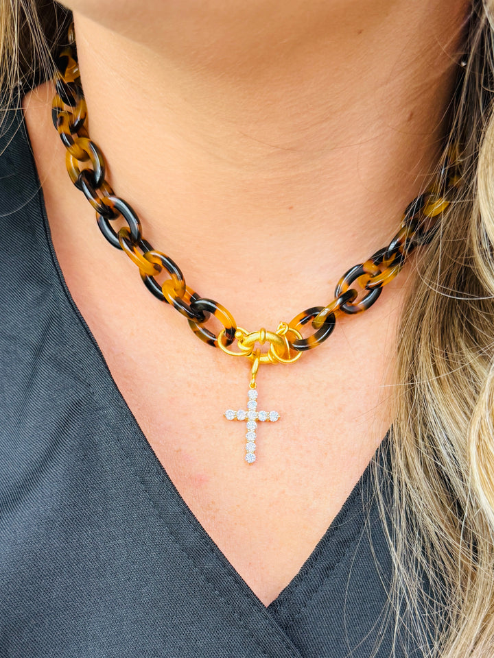 Tatum James| Tortoise Necklace + Charm
