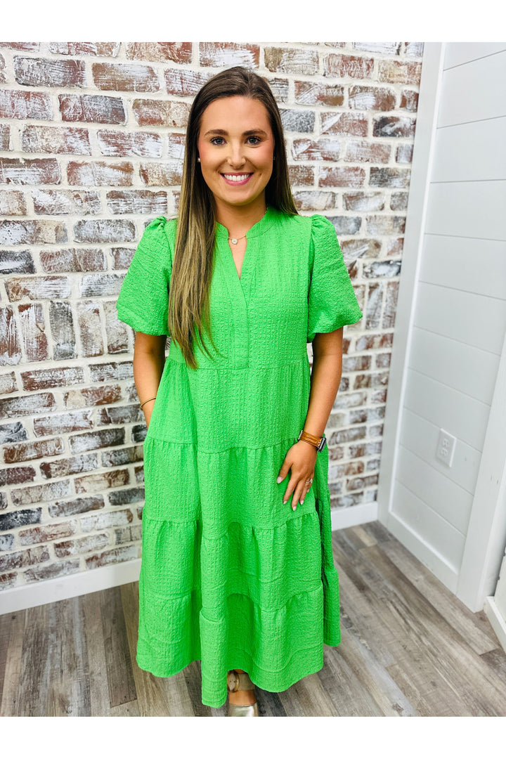 Mary Square| Kinsley Green Dress