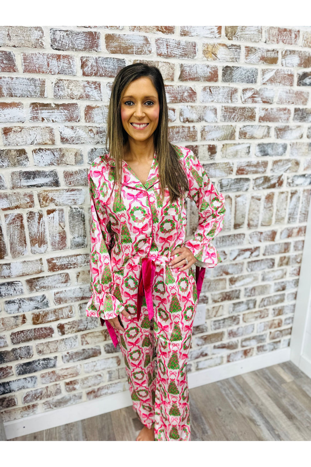 Bows & Wreaths PJ Set