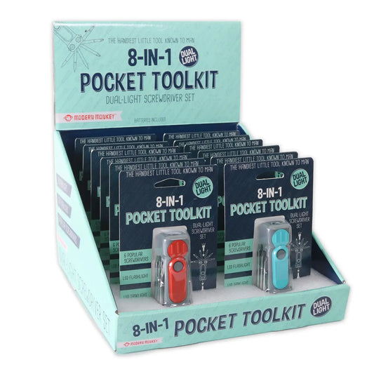 Mondern Monkey 8-in-1 Pocket Toolkit {Colors May Vary}