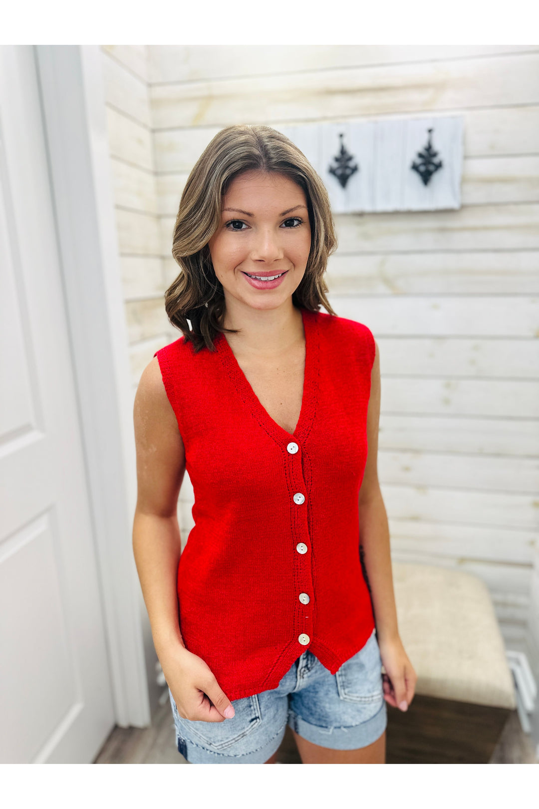 Red Hot Sweater Vest