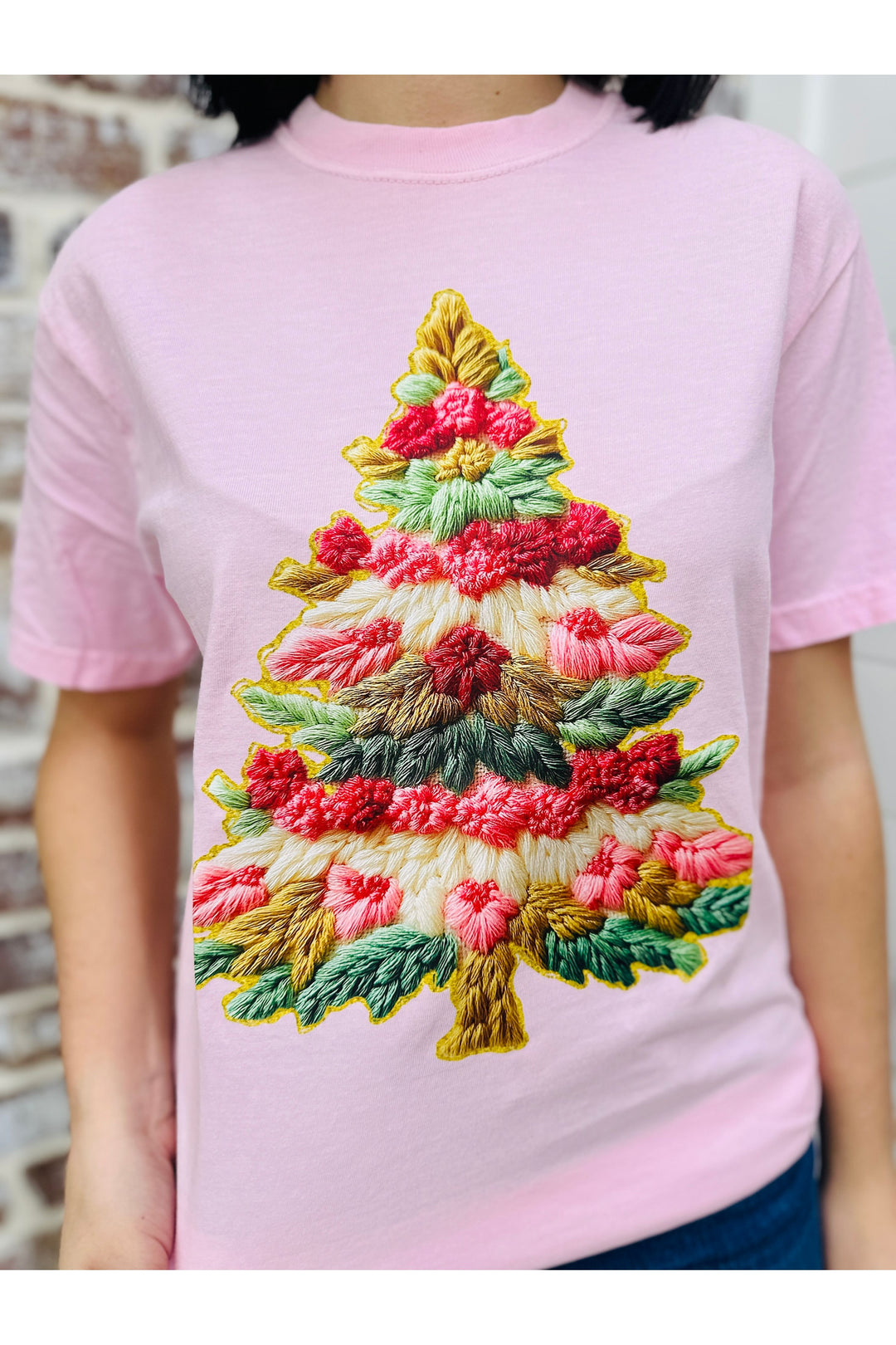 Faux French Knot Tree Tee