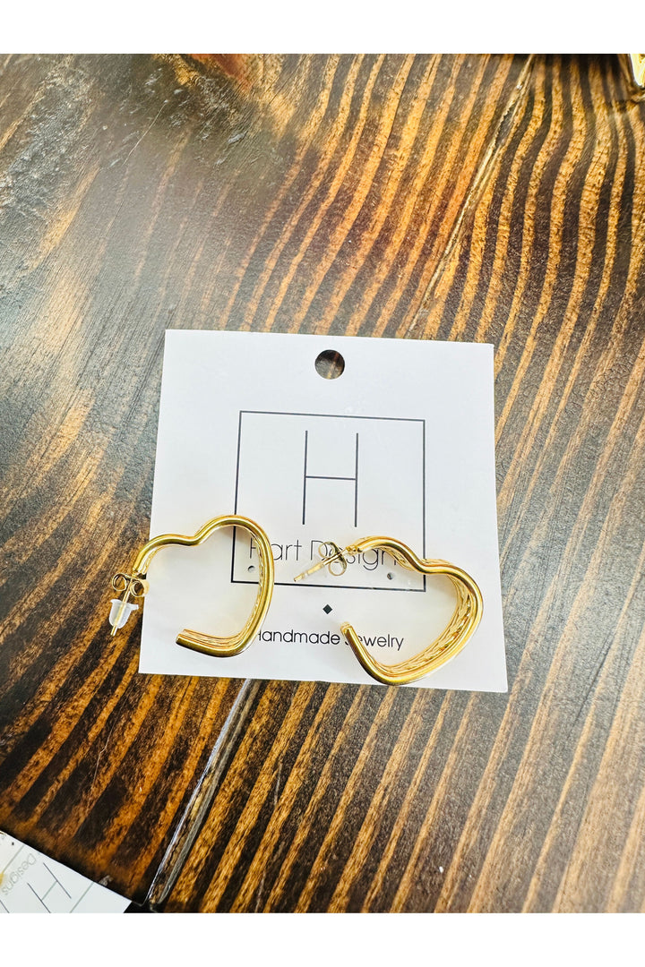 Heart Dangle Earrings