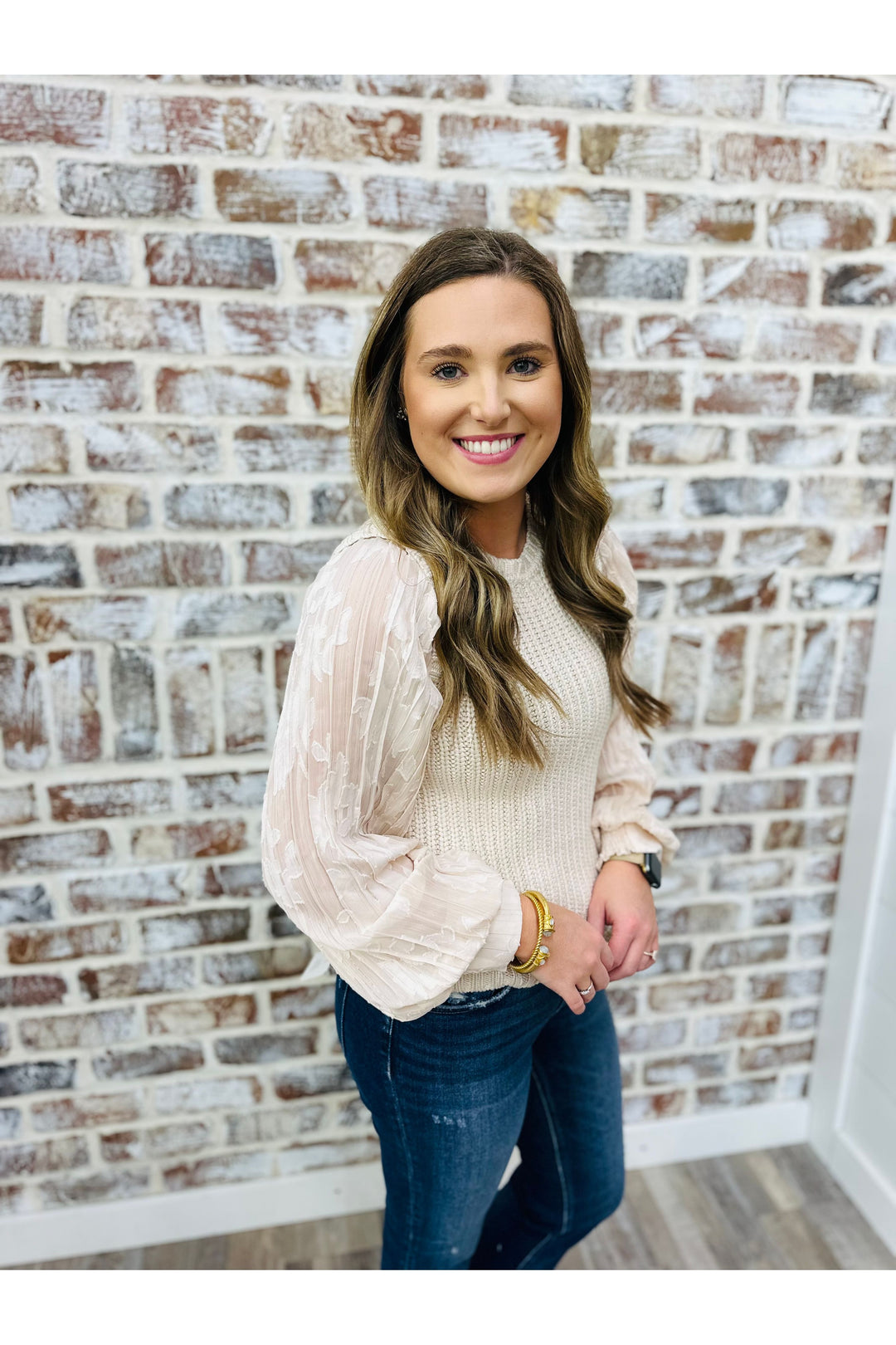 Vintage Blush Sweater Top